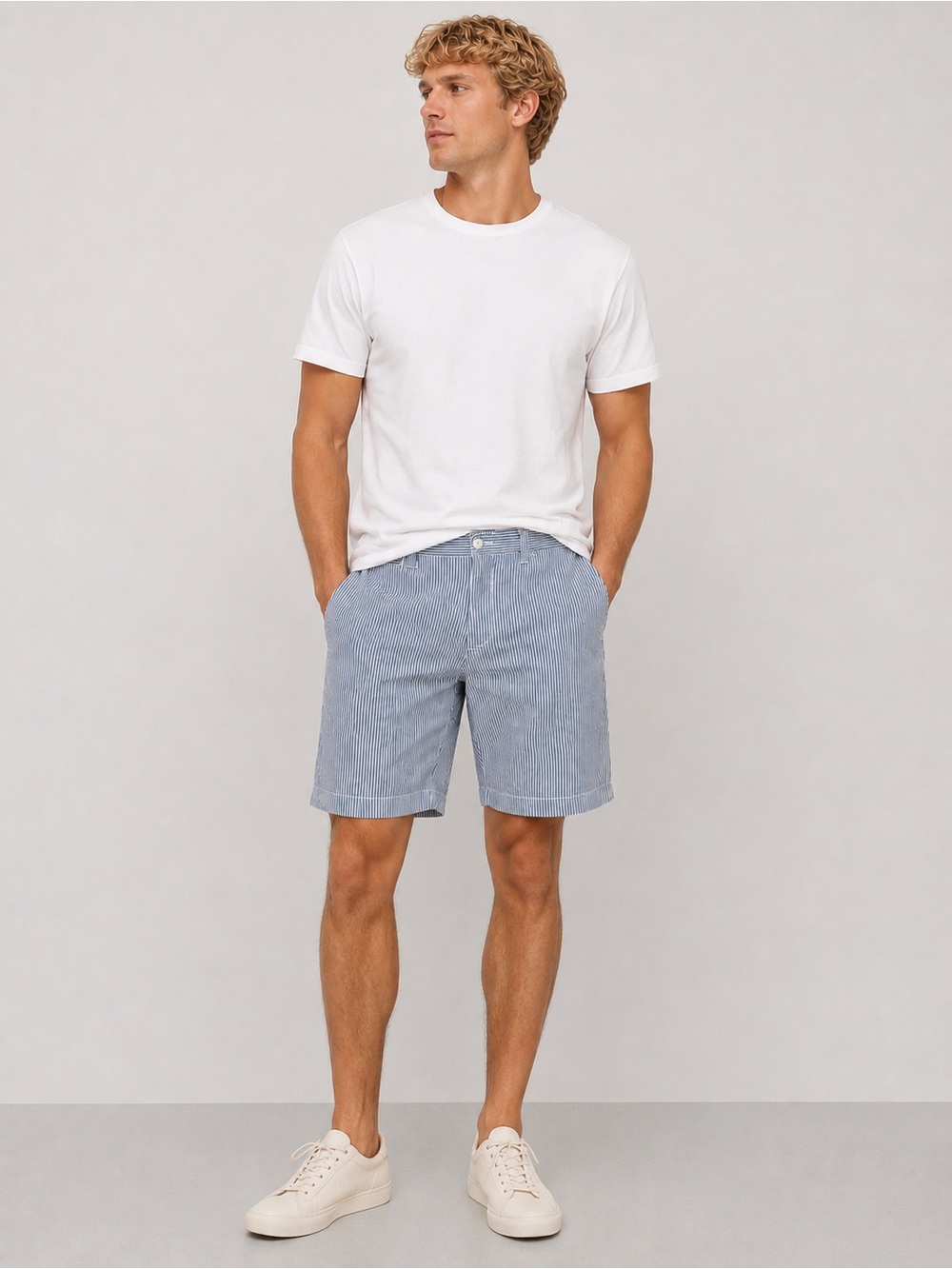 Polo Ralph Lauren Seersucker Shorts - Size 35 Waist